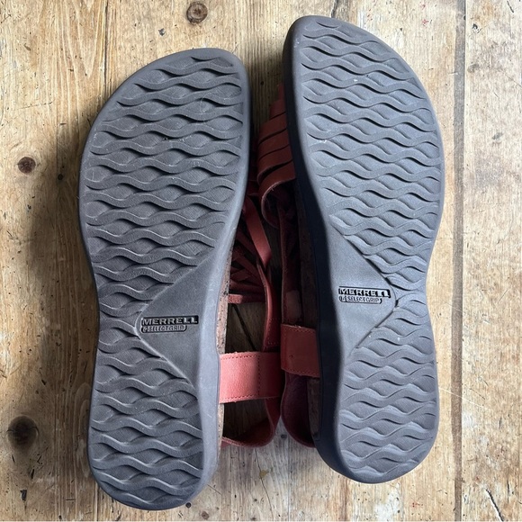 Merrill district Mahana blackstrap women’s redwood woven leather sandal size 9 - Picture 5 of 7